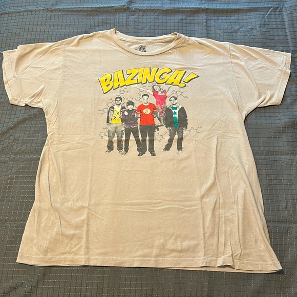 Big Bang Theory XL gray shirt. Bazinga!!!!  Unisex - Picture 1 of 4
